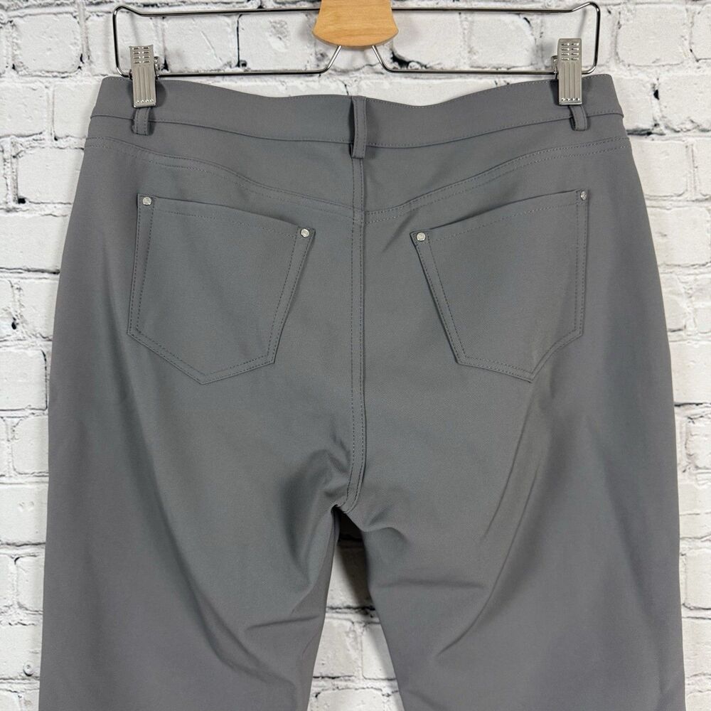 Lafayette 148 New York Acclaimed Stretch Mercer Skinny Pants Gray Womens Size 8 - Picture 8 of 9